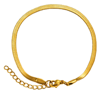2mm Thin Herringbone Bracelet